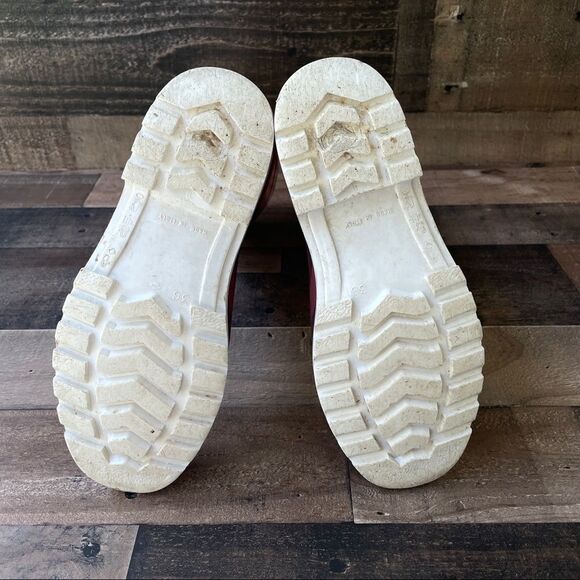 Burberry Nova Check Red Rain Boots Size 36/6 - Picture 13 of 13